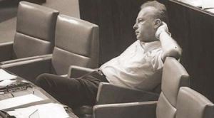 Rabin in the Knesset (c. 1976)- He was hardly the dove that leftist historiographers posthumously portray for propaganda purposes.